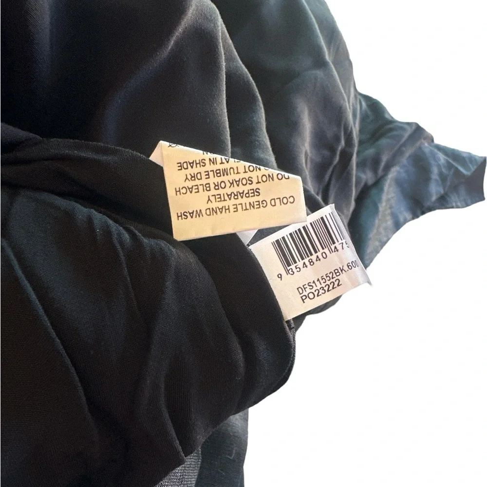 DISSH Strapless Black Midi Dress